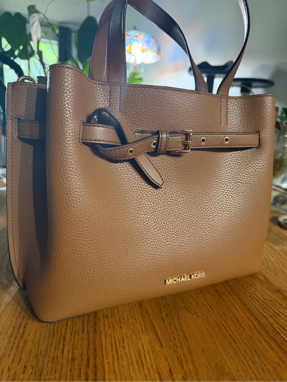 Michael Kors Emile Large Leather Satchel